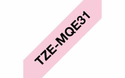 Brother TZEMQE31 ταινία κατασκευής ετικετών Μαύρο πάνω σε ροζ TZe 