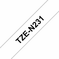 Brother TZE-N231 ταινία κατασκευής ετικετών Μαύρο σε λευκό[άσπρο] TZ 