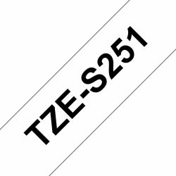 Brother TZE-S251 ταινία κατασκευής ετικετών Μαύρο σε λευκό[άσπρο] TZ 