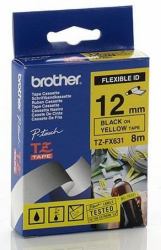 Brother TZ-FX631 ταινία κατασκευής ετικετών Μαύρο σε κίτρινο 
