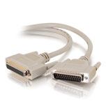 C2G 3m IEEE-1284 DB25 M/F Cable παράλληλο καλώδιο Γκρι 