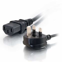 C2G 5m Power Cable Μαύρος [Μαύρο] BS 1363 C13 σύνδεσμος 