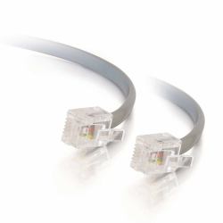 C2G 10m RJ11 6P4C Straight Modular Cable καλώδιο σήματος Γκρι 