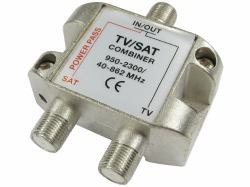 Cables Direct 2FCONN-COMBINER διαχωριστής καλωδίου ή συμπλέκτης Συνδυαστής καλωδίων Μεταλλικός 