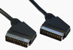 Cables Direct 2SS-01-075 καλώδιο SCART 0,75 m SCART [21-pin] Μαύρος [Μαύρο] 