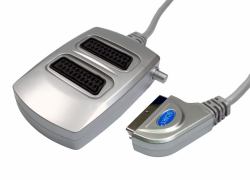 Cables Direct 2 Way SCART Switch Box καλώδιο SCART 0,4 m SCART [21-pin] Άργυρος 