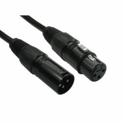 Cables Direct 3M 3PIN XLR M-F CAB BLK B/Q60 καλώδιο ήχου XLR [3-pin] Μαύρος [Μαύρο] 