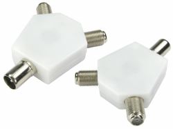 Cables Direct 3-FCONNYN διαχωριστής καλωδίου ή συμπλέκτης Διαχωριστής καλωδίων Λευκός [Άσπρος] 