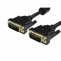 Cables Direct 99DVDUAL-201 καλώδιο DVI 1 m DVI-D Μαύρος [Μαύρο] 