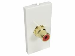 Cables Direct AV-MOD1RCARD ρευματοδότης RCA Λευκός [Άσπρος] 