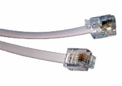 Cables Direct 5m RJ11 Modem Cable Γκρι 
