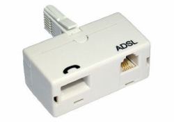 Cables Direct ADSL Microfilter [Adaptor Type] BT ADSL, BT Λευκός [Άσπρος] 