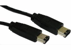 Cables Direct CDL-130EE2M καλώδιο firewire 2 m 6-p Μαύρος [Μαύρο] 