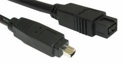 Cables Direct CDLIEE-1002 καλώδιο firewire 2 m 9-p 4-p Μαύρος [Μαύρο] 