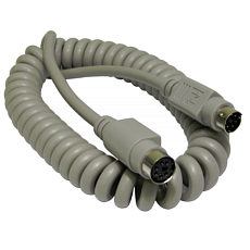 Cables Direct EX-032 PS/2 καλώδιο 2 m 6-p Mini-DIN Γκρι 