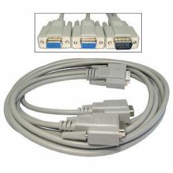 Cables Direct EX-088/1.8 καλώδιο VGA 1,8 m VGA [D-Sub] Γκρι 