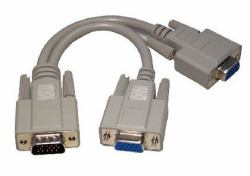 Cables Direct EX-088 διαχωριστής βίντεο VGA 2x VGA 
