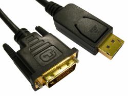 Cables Direct Display Port/DVI-D, 3m DisplayPort Μαύρος [Μαύρο] 