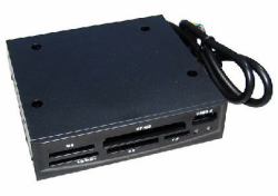Cables Direct NL-CR03BK35 συσκευή ανάγνωσης καρτών USB 2.0 Εσωτερικός Μαύρος [Μαύρο] 
