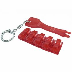 Cables Direct NLRJ45-PB01 port blocker Port blocker key RJ-45 Κόκκινο Πλαστικός 
