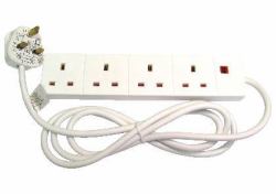 Cables Direct RB-02M04D επέκταση ρεύματος 2 m 4 Έξοδος [οι] εναλλασσόμενου ρεύματος Εσωτερικός [Εσωτερικού χώρου] Λευκός [Άσπρος] 