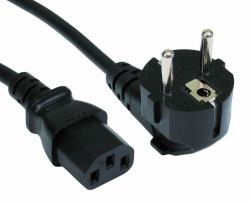 Cables Direct 1.8m Euro Mains Lead - IEC [C13] Μαύρος [Μαύρο] 1,8 m C13 σύνδεσμος 