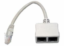 Cables Direct RJ-ECON διαχωριστής δικτύου Λευκός [Άσπρος] 