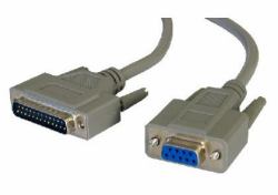 Cables Direct D9 - D25 50cm σειριακό καλώδιο Γκρι 0,5 m 