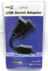 Cables Direct USB2-SERIALDUAL σειριακό καλώδιο Μαύρος [Μαύρο] USB Τύπου-A DB-9 