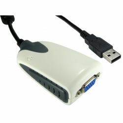 Cables Direct USB2-VGA3 κάρτα γραφικών USB 1680 x 1050 εικονοστοιχεία Μαύρος [Μαύρο], Λευκός [Άσπρος] 
