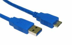 Cables Direct USB3-MICROB-BL καλώδιο USB USB 3.2 Gen 1 [3.1 Gen 1] 2 m USB A Micro-USB B Μπλε 