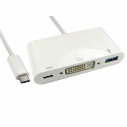 Cables Direct USB3C-DVIUSB-WPD USB 3.2 Gen 1 [3.1 Gen 1] Type-C Λευκός [Άσπρος] 