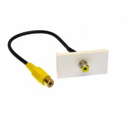 Cables Direct ZZ-MOD-1RCAY keystone module 
