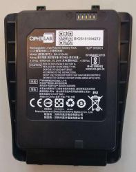 CipherLab Rechargeable Li-on Battery - 3.8V, 4000mAh for RK25/RK26 - Warranty: 3M