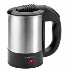 Clatronic WKR 3624 ηλεκτρικός βραστήρας 0,5 L 1000 W Μαύρος [Μαύρο], Ανοξείδωτο ατσάλι 