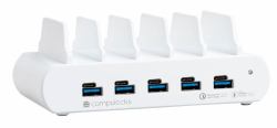 Compulocks 5PUSBCDKS-UK σταθμός σύνδεσης κινητών συσκευών Τάμπλετ/Smartphone Λευκός [Άσπρος] 