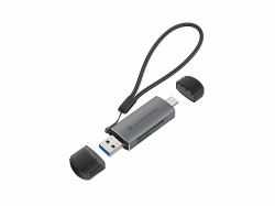 Conceptronic BIAN05G συσκευή ανάγνωσης καρτών USB 3.2 Gen 1 [3.1 Gen 1] Type-A/Type-C Γκρι 