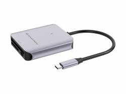 Conceptronic BIAN09G συσκευή ανάγνωσης καρτών USB 3.2 Gen 2 Type-C Γκρι 
