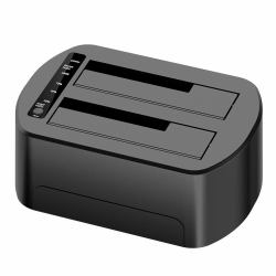 CoreParts MS-CLONER-SATA2.5-3.5 docking station δίσκων αποθήκευσης Μαύρος [Μαύρο] 