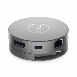 DELL DA310 Καλωδιωμένος [Ενσύρματος] USB 3.2 Gen 2 [3.1 Gen 2] Type-C Άργυρος  - Έκδοση UK