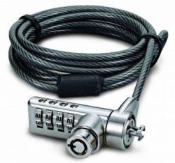 Dicota D30887 κλειδαριά καλωδίων Μαύρος [Μαύρο], Ανοξείδωτο ατσάλι 2 m 
