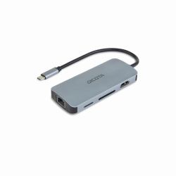 DICOTA D32062 κατανεμητής διεπαφών USB Type-C Άργυρος 