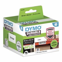 DYMO Durable Λευκός [Άσπρος] Αυτοκόλλητη ετικέτα εκτυπωτή 
