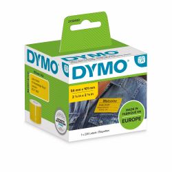 DYMO 2133400 αυτοκόλλητη ετικέτα Στρογγυλεμένο ορθογώνιο Αφαιρούμενο Κίτρινο 220 τεμάχια 