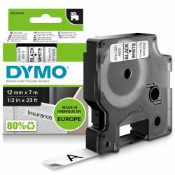 DYMO D1 Standard - Black on White - 12mm ταινία κατασκευής ετικετών Μαύρο σε λευκό[άσπρο] 