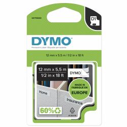 DYMO D1 Durable - Black on White - 12mm ταινία κατασκευής ετικετών Μαύρο σε λευκό[άσπρο] 
