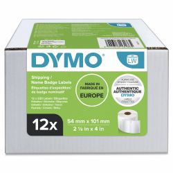 DYMO LW - Shipping / Name Badge Labels - 54 x 101 mm - S0722420 Λευκός [Άσπρος] Αυτοκόλλητη ετικέτα εκτυπωτή 