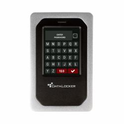 DataLocker DL4 FE 15 TB USB Type-C 3.2 Gen 1 [3.1 Gen 1] Αλουμίνιο [Αργύλιο], Μαύρος [Μαύρο] 