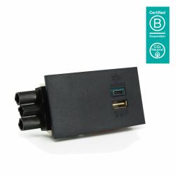 Dataflex 26.103 φορτιστής κινητών συσκευών Παγκόσμιος Μαύρος [Μαύρο] AC Εσωτερικός [Εσωτερικού χώρου] 