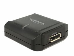 DeLOCK 11464 μετατροπέας καλωδίου Displayport 20 pin, DC 5V Displayport 20 pin Μαύρος [Μαύρο] 